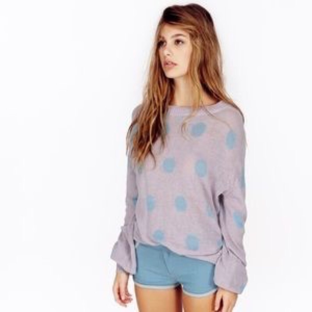 Wildfox White Label Polka Dot Sweater